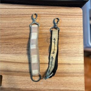 Plaid and Arrow Keychain Set